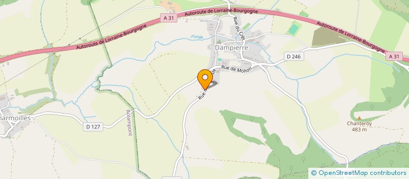 localisation de l'entreprise SCI DOLGAN à DAMPIERRE