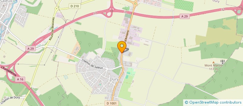 localisation de l'entreprise SCI DOLIGER  DURY