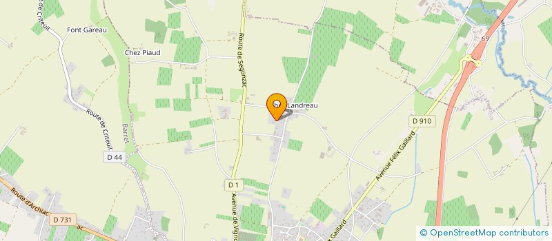 localisation de l'entreprise SCI DOLIKA  BARBEZIEUX-SAINT-HILAIRE