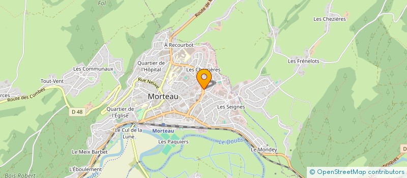 localisation de l'entreprise SCI DOLLIB  MORTEAU