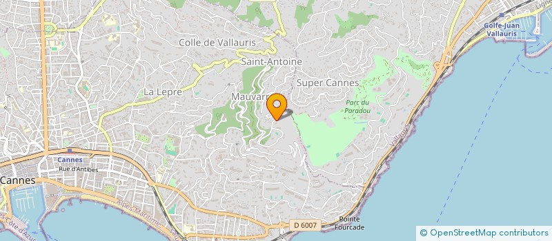 localisation de l'entreprise SCI DOLLY à CANNES