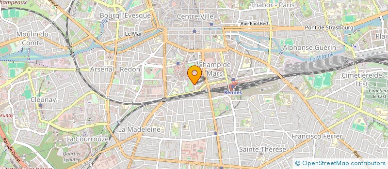 localisation de l'entreprise SCI DOLMEN 60  RENNES