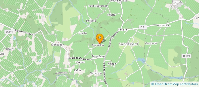 localisation de l'entreprise SCI DOLOMAG (DORDOGNE LOCATION MAGASIN)  PUISSEGUIN