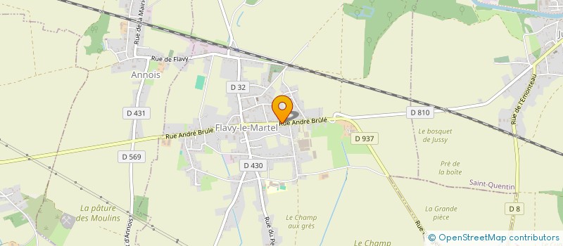 localisation de l'entreprise SCI DOLTHU à FLAVY-LE-MARTEL