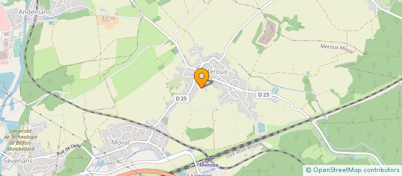 localisation de l'entreprise SCI DOM 34  MEROUX-MOVAL