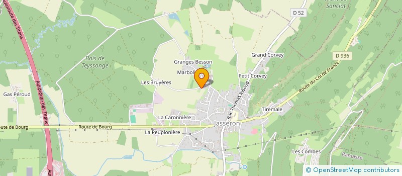 localisation de l'entreprise SCI DOM  JASSERON