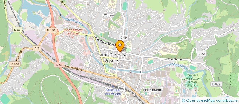 localisation de l'entreprise SCI DOM IMPORT à SAINT-DIE-DES-VOSGES