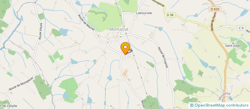 localisation de l'entreprise SCI DOMA  MONTALZAT