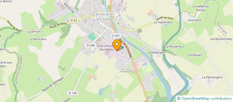 localisation de l'entreprise SCI DOMAEL  AMBRIERES-LES-VALLEES