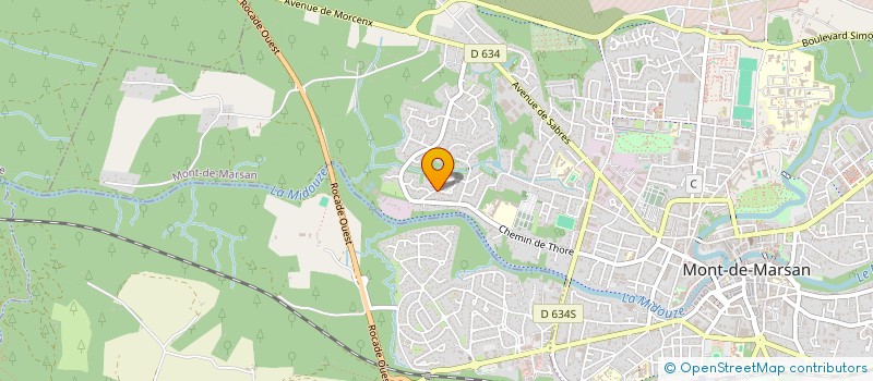 localisation de l'entreprise SCI DOMAGNES à MONT-DE-MARSAN