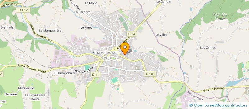 localisation de l'entreprise SCI DOMAINE ATALAY  CHAZELLES-SUR-LYON