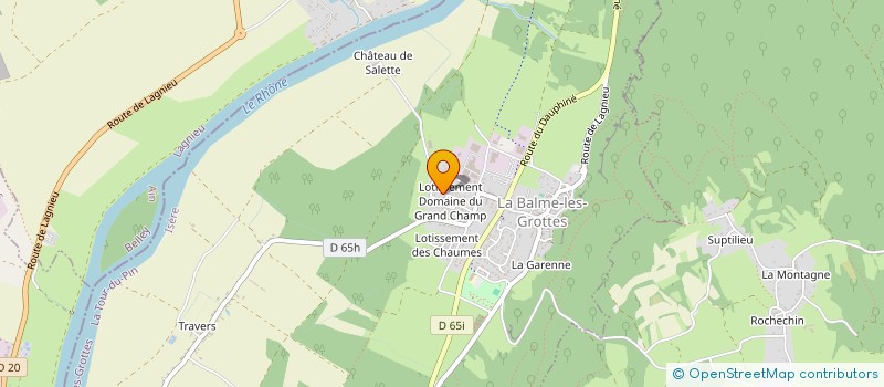 localisation de l'entreprise SCI  DOMAINE BEAUSEJOUR  LA BALME-LES-GROTTES