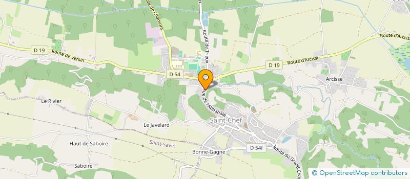 localisation de l'entreprise SCI DOMAINE BERIER TOURNIER  SAINT-CHEF