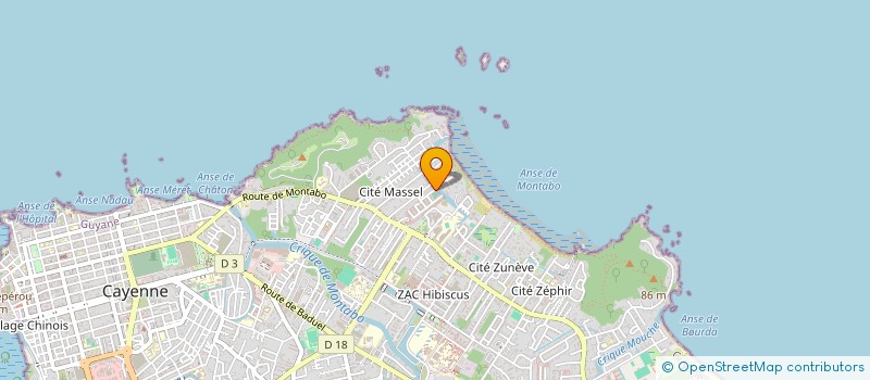 localisation de l'entreprise SCI  DOMAINE CANNE A SUCRE  CAYENNE