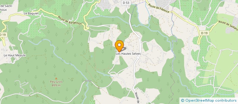 localisation de l'entreprise SCI DOMAINE CANTO D'ORO  SEILLANS