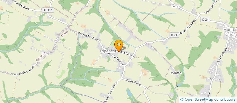 localisation de l'entreprise SCI DOMAINE CHATEAU LABASTIDE-BEAUVOIR  LABASTIDE-BEAUVOIR