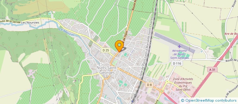 localisation de l'entreprise SCI DOMAINE CHAZEAU LES RENARDIERES à NUITS-SAINT-GEORGES