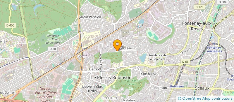 localisation de l'entreprise SCI DOMAINE COUTURIER à LE PLESSIS-ROBINSON