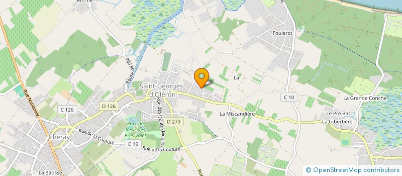 localisation de l'entreprise SCI DOMAINE D'HAJUNGUA  SAINT-GEORGES-D'OLERON