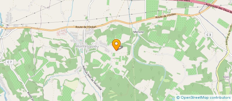 localisation de l'entreprise SCI DOMAINE D'HAUTREILLE  MONTESQUIEU