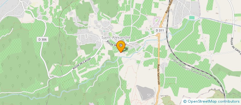 localisation de l'entreprise SCI DOMAINE D'IROUSSE  SAINT-ALEXANDRE