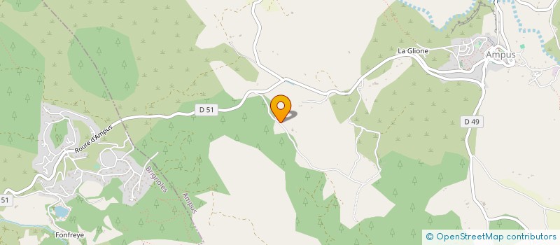 localisation de l'entreprise SCI DOMAINE D OLVES  AMPUS