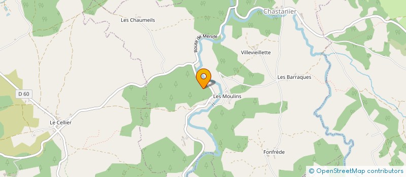 localisation de l'entreprise SCI DOMAINE DE BARRES  LANGOGNE