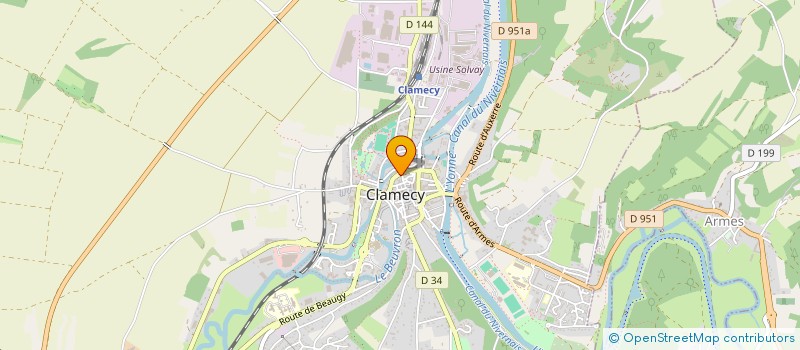 localisation de l'entreprise SCI DOMAINE DE BEAULIEU à CLAMECY