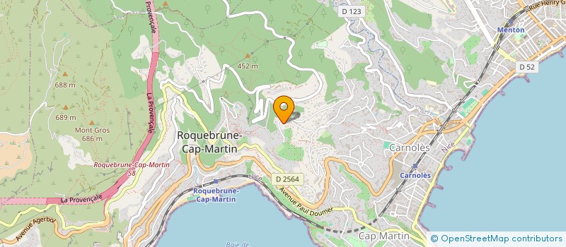 localisation de l'entreprise SCI DOMAINE DE BEAUREGARD à ROQUEBRUNE-CAP-MARTIN