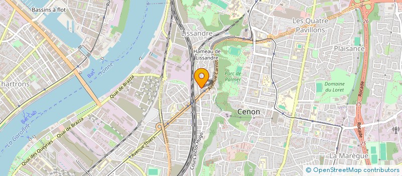 localisation de l'entreprise SCI DOMAINE DE BEAUSEJOUR  CENON