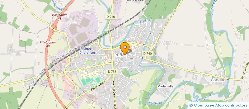 localisation de l'entreprise SCI DOMAINE DE BEAUVAIS  RUFFEC