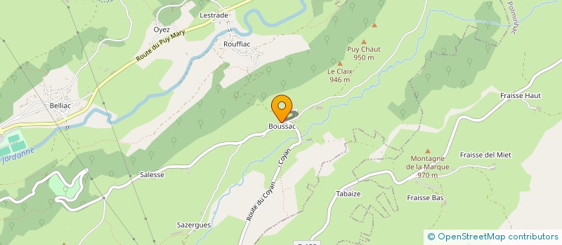 localisation de l'entreprise SCI DOMAINE DE BOUSSAC à ARPAJON-SUR-CERE