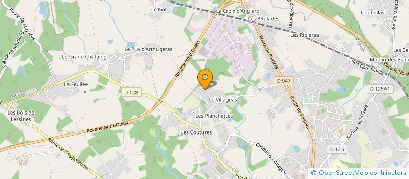localisation de l'entreprise SCI DOMAINE DE BRAUDE à COUZEIX