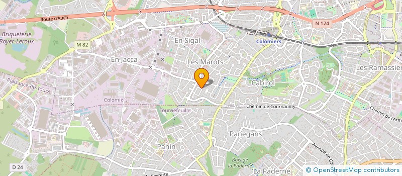 localisation de l'entreprise SCI DOMAINE DE CHARLOTTE à COLOMIERS
