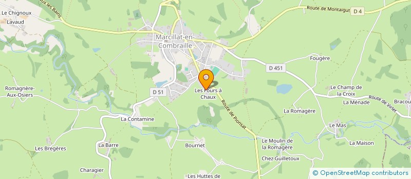 localisation de l'entreprise SCI DOMAINE DE CHAUX  MAZIRAT