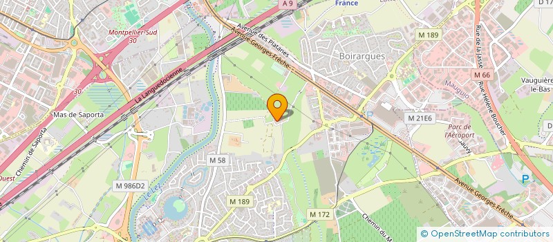 localisation de l'entreprise SCI DOMAINE DE COURAN à LATTES