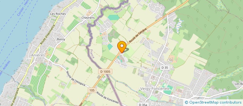 localisation de l'entreprise SCI DOMAINE DE CREVY  VEIGY-FONCENEX