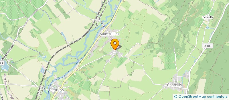 localisation de l'entreprise SCI DOMAINE DE CROMEY  SAINT-SERNIN-DU-PLAIN