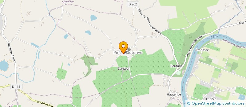 localisation de l'entreprise SCI DOMAINE DE DANTOU  SAINT ETIENNE DE FOUGERES