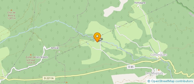 localisation de l'entreprise SCI  DOMAINE DE FONTFREDE -  COLLONGUES