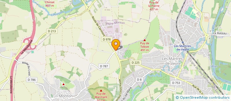 localisation de l'entreprise SCI DOMAINE DE FOUHET  VEYRE-MONTON