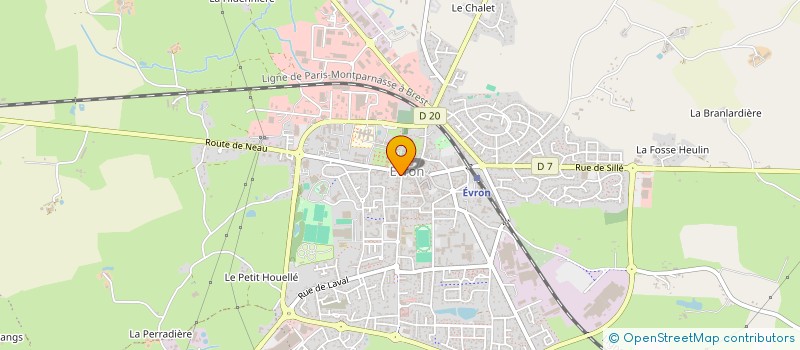 localisation de l'entreprise SCI DOMAINE DE HAUTE JOIE  EVRON