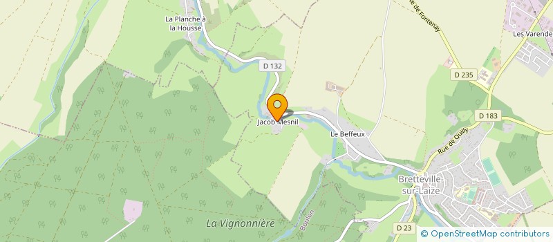 localisation de l'entreprise SCI DOMAINE DE JACOBMESNIL à BRETTEVILLE-SUR-LAIZE