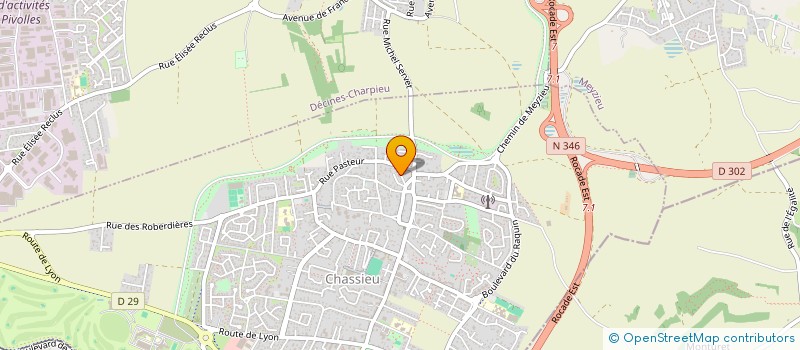 localisation de l'entreprise SCI DOMAINE DE JADE  CHASSIEU