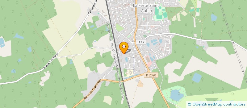 localisation de l'entreprise SCI DOMAINE DE L'AUBINIERE  LA FERTE-SAINT-AUBIN