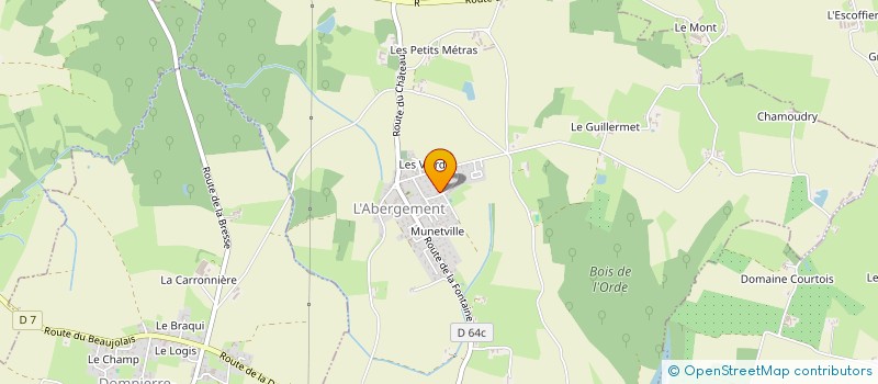 localisation de l'entreprise SCI DOMAINE DE L'AURA  L'ABERGEMENT-CLEMENCIAT