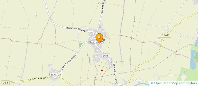 localisation de l'entreprise SCI DOMAINE DE L'ETANG  CHAVAROUX