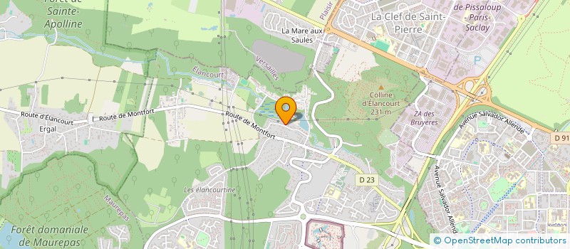 localisation de l'entreprise SCI DOMAINE DE L'ETANG DE LA MUETTE  ELANCOURT