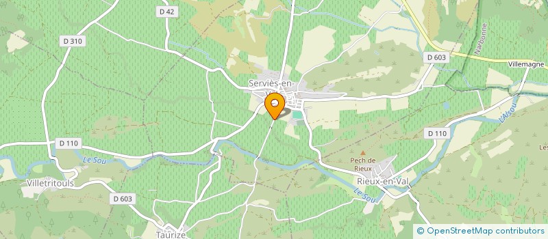 localisation de l'entreprise SCI DOMAINE DE L'HORTE  FAJAC-EN-VAL