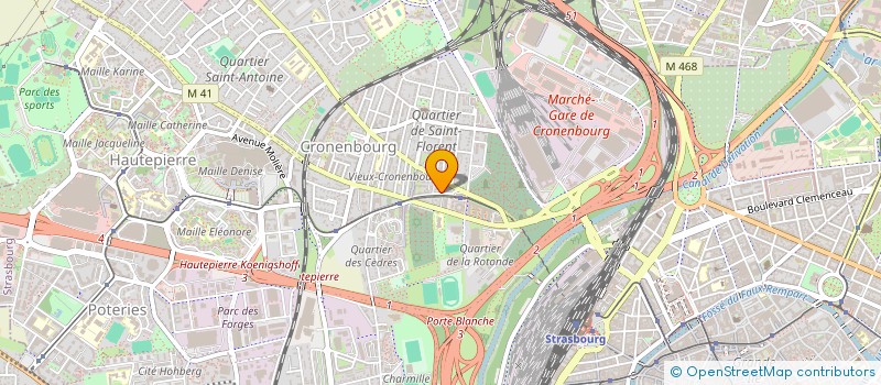localisation de l'entreprise SCI DOMAINE DE L'ILL à STRASBOURG